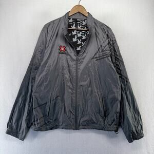 Vintage Fox Racing Jacket Men's XL Gray Black X Games Embroidered Riders y2k